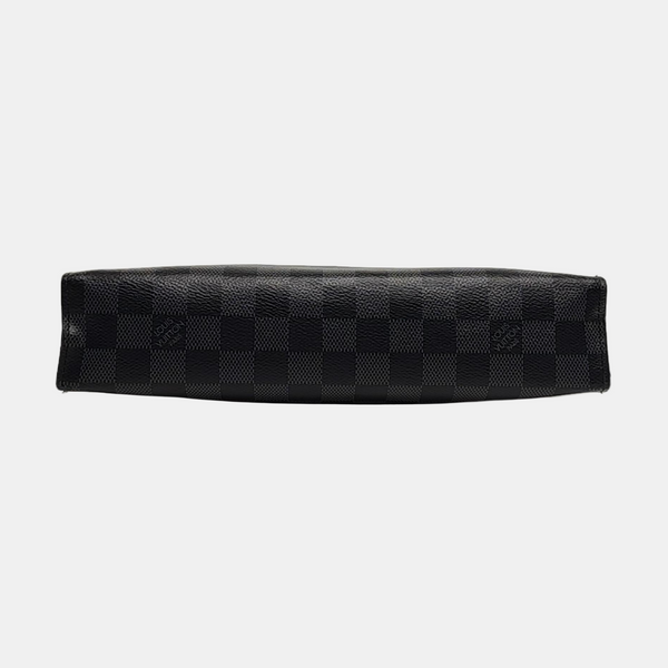 Pochette Voyag MM Damier Graphite Coated Canvas Gray