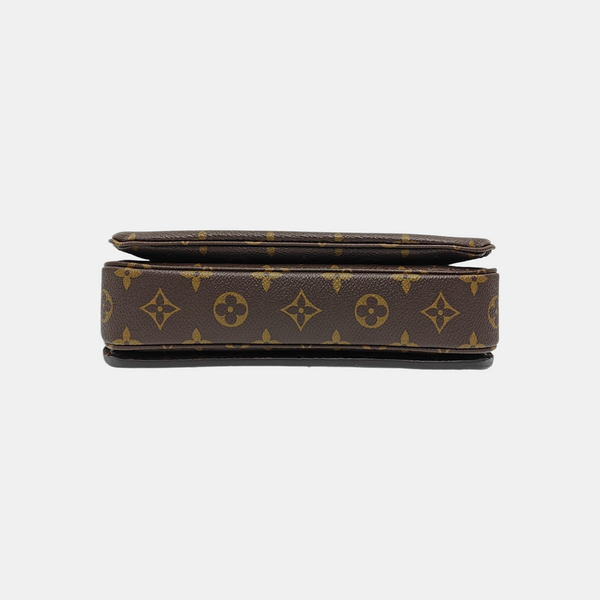 MÉTIS MM Monogram Coated Canvas Brown