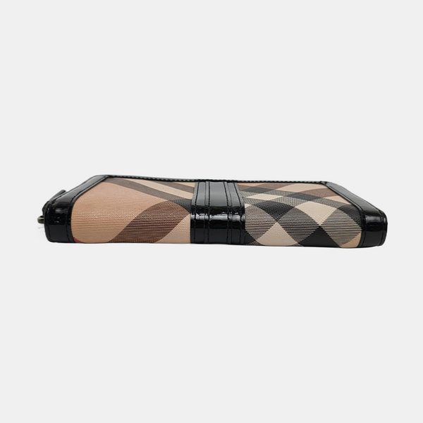 Coated Canvas Wallet Beige