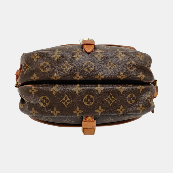 SAUMUR Monogram Coated Canvas Brown