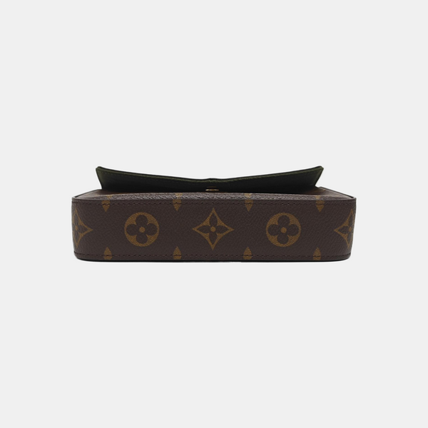 FÉLICIE Monogram Coated Canvas Brown