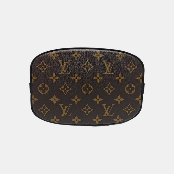 Monogram Coated Canvas Backpack PM Brown
