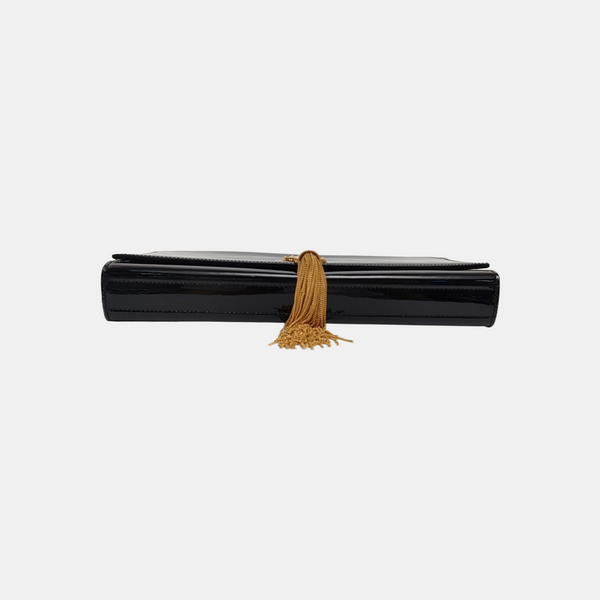 Authenticated pre-owned KATE Small Patent Leather Black - Clutch at Looply
