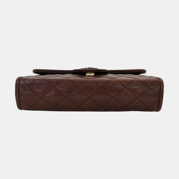 Quilted Calfskin Brown