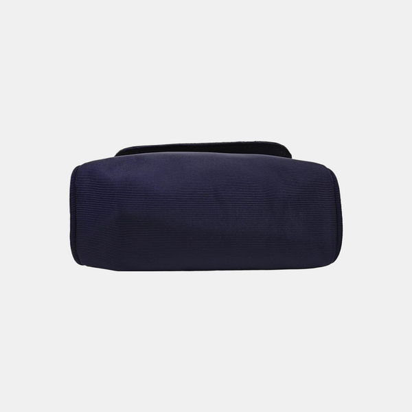 Fabric Top Handle Bag Blue