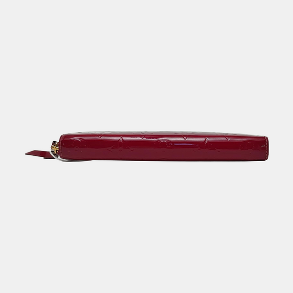 CLÉMENCE Monogram Patent Leather Purple Wallet