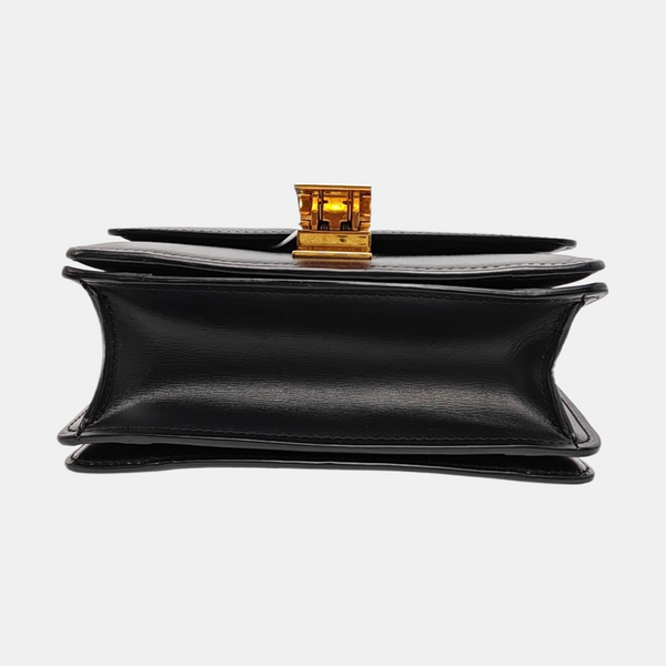 Authenticated pre-owned CLASSIC BOX Mini Calfskin Black - Shoulder Bag at Looply