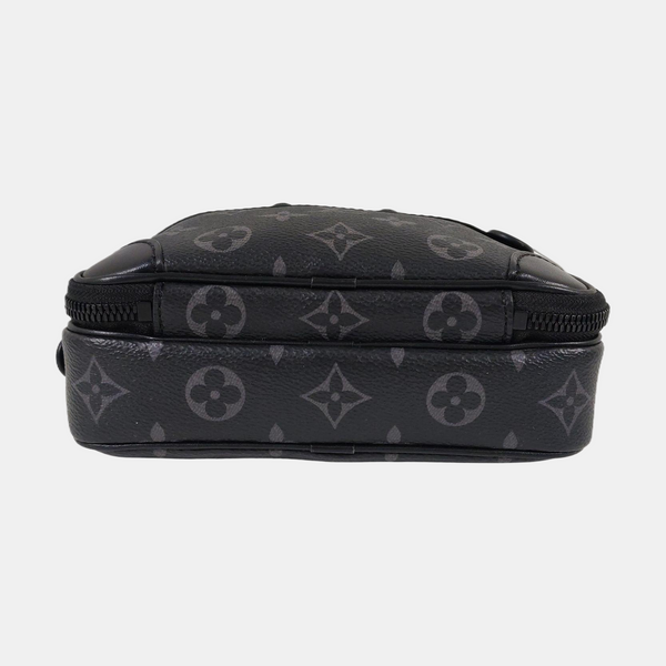 ALPHA Nano Monogram Coated Canvas Black