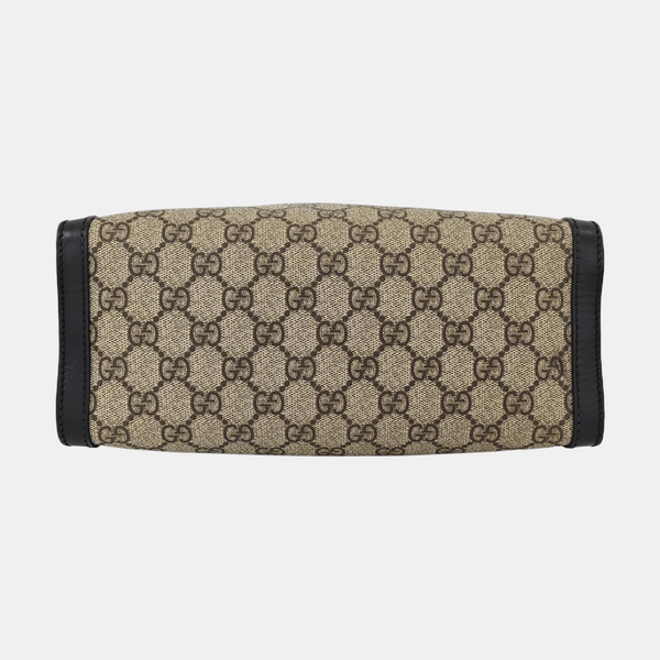 Padlock Small Monogram Coated Canvas Beige