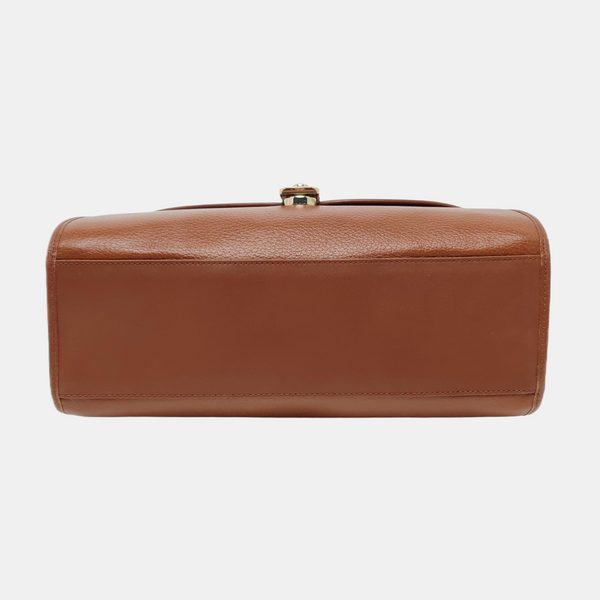 Calfskin Shoulder Bag Brown