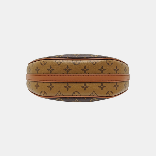 LOOP HOBO Monogram Coated Canvas Brown