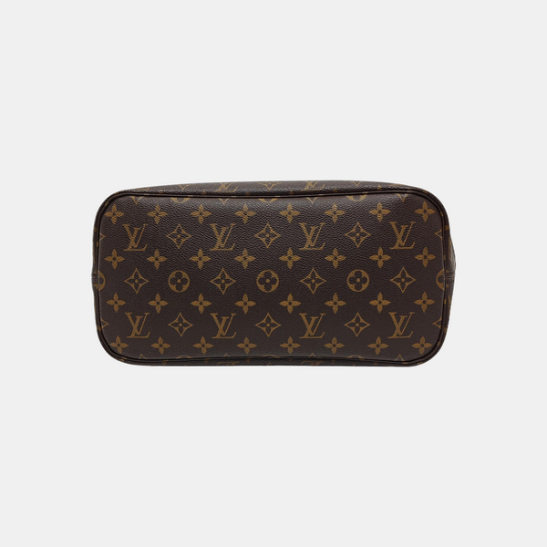 NEVERFULL MM Monogram Coated Canvas Brown