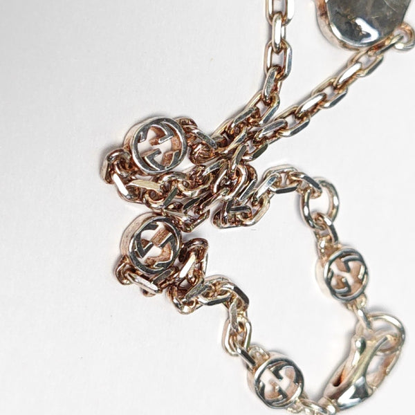 Interlocking G 925 Sterling Silver Bracelet