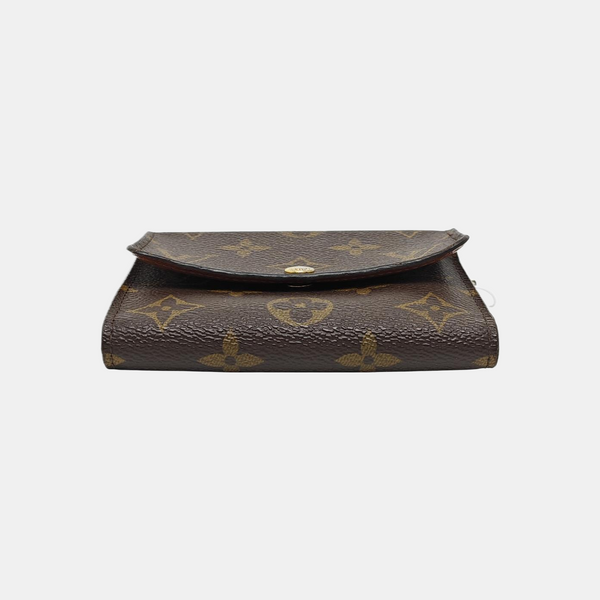 ANAIS Monogram Coated Canvas Brown Wallet