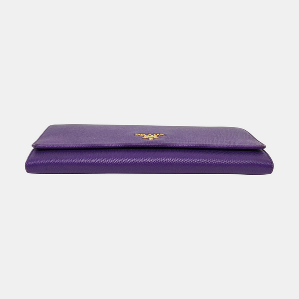Calfskin Shoulder Bag Purple