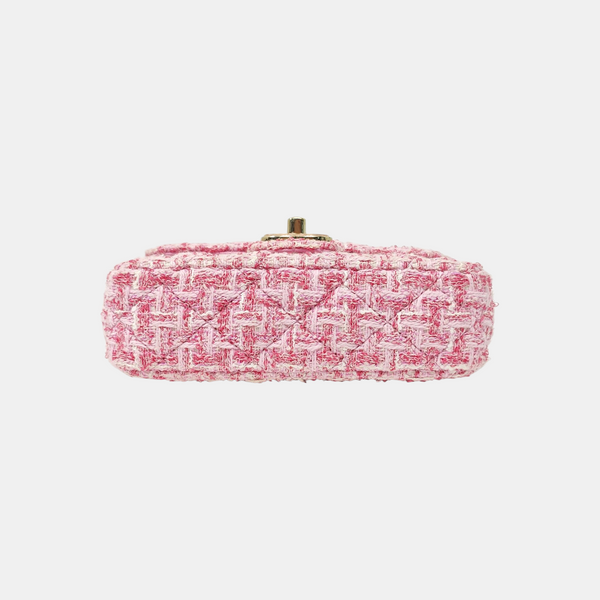 CLASSIC FLAP Mini Quilted Wool Pink