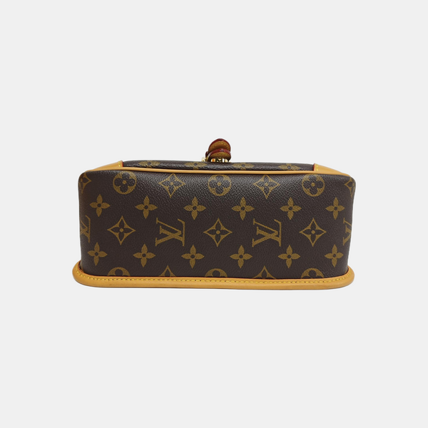 DIANE Monogram Coated Canvas Brown