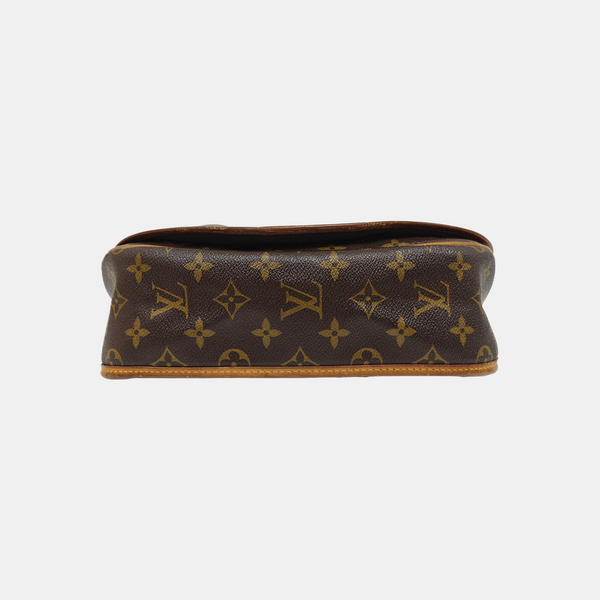 MENILMONTANT PM Monogram Coated Canvas Brown