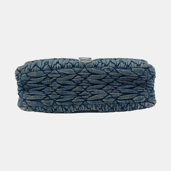 Crystal Quilted Fabric Blue