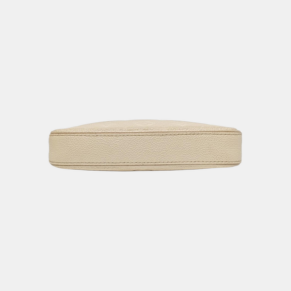 EASY POUCH ON STRAP Calfskin Beige