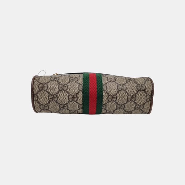 Ophidia Small Monogram Coated Canvas Beige