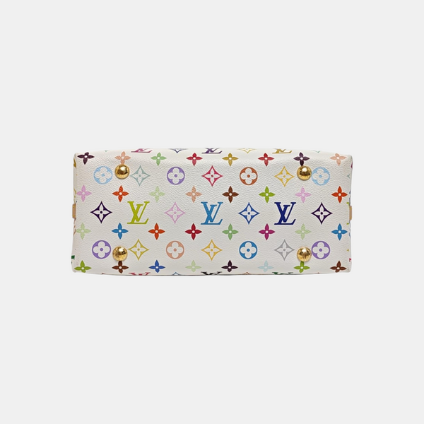 LV × TM CARRYALL PM Monogram Coated Canvas White