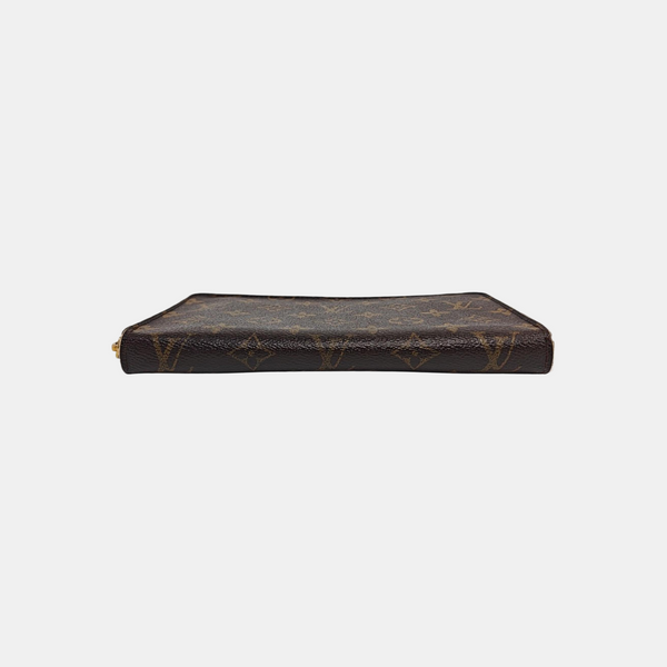 ZIPPY Monogram Coated Canvas Brown Wallet