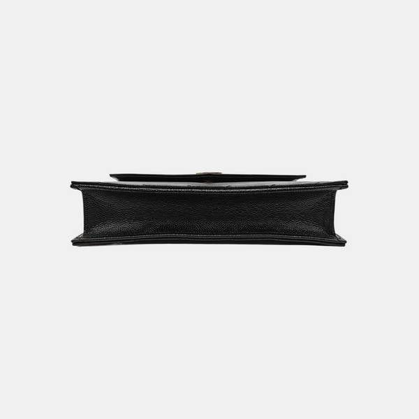 MONOGRAM WOC Chevron Calfskin Black