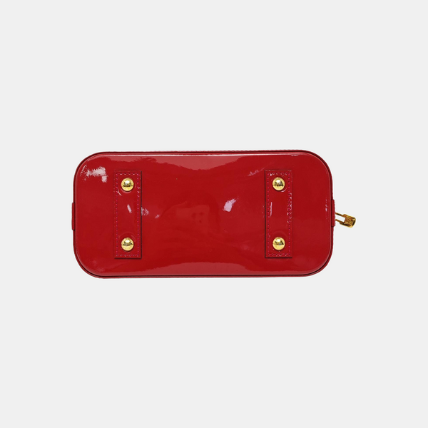ALMA BB Monogram Patent Leather Red