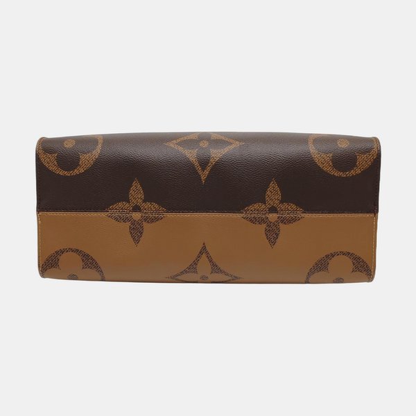 ONTHEGO MM Monogram Coated Canvas Brown
