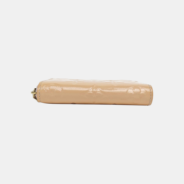 ZIPPY Monogram Patent Leather Yellow Wallet