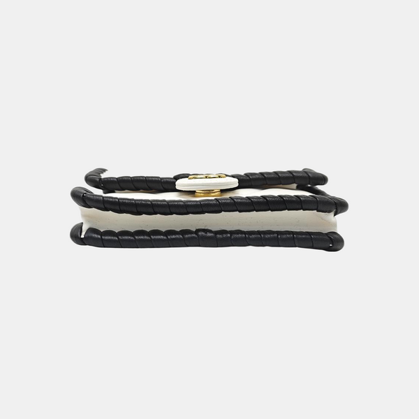 Quilted Lambskin Shoulder Bag White