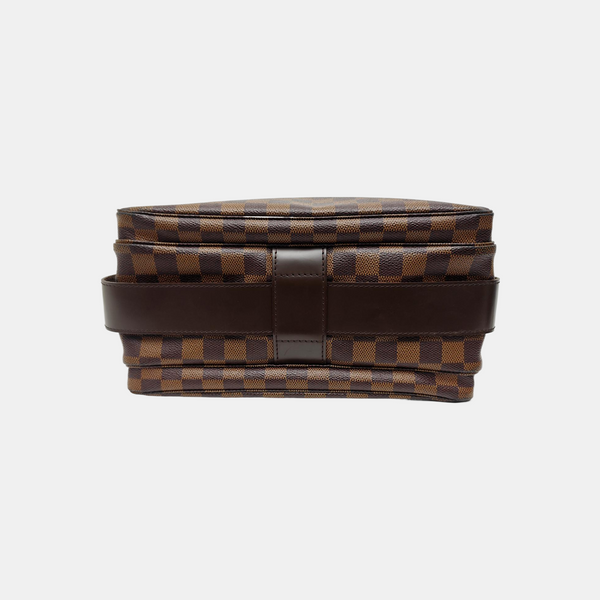 NAVIGLIO MM Damier Ebene Coated Canvas Brown