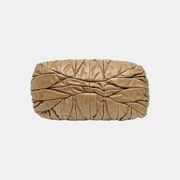 Calfskin Shoulder Bag Brown