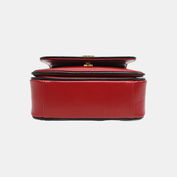 Calfskin Shoulder Bag Red