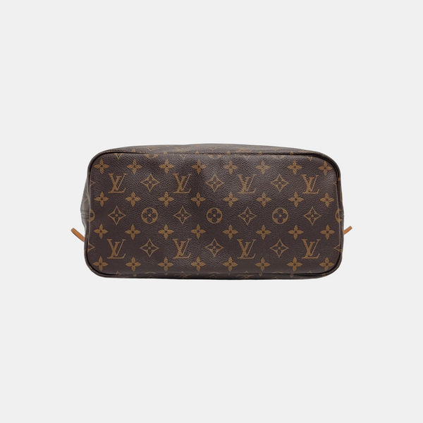 NEVERFULL MM Monogram Coated Canvas Brown