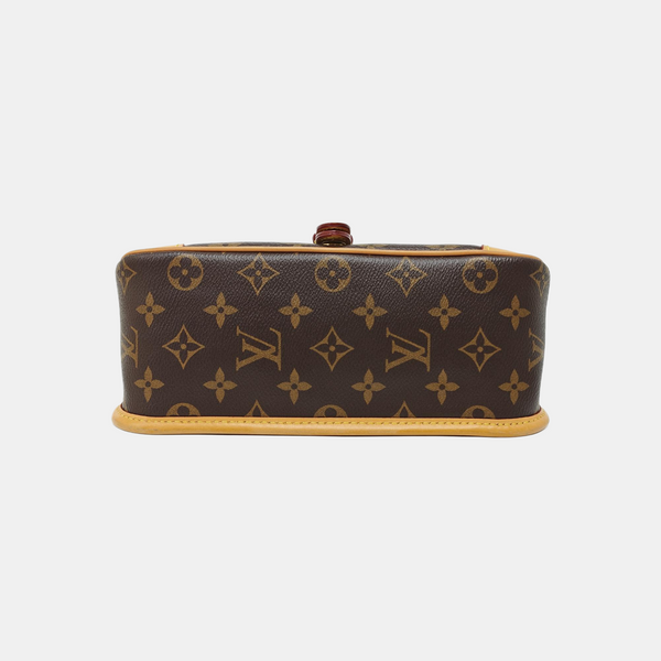 DIANE Monogram Coated Canvas Brown