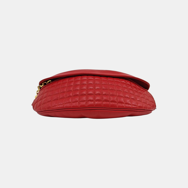 Quilted Calfskin Belt Bag Red