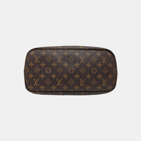 NEVERFULL MM Monogram Coated Canvas Brown