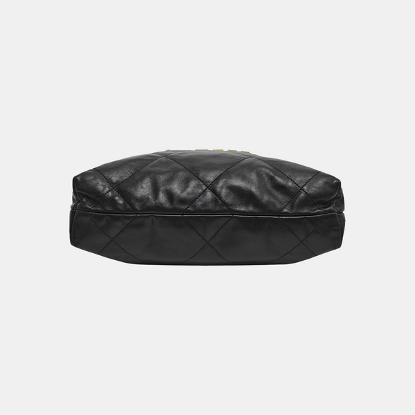 CHANEL 22 Small Quilted Calfskin Black