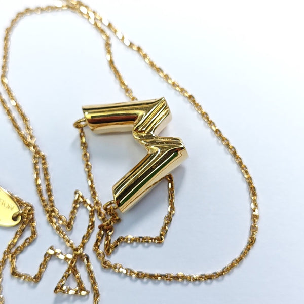 LV & ME Brass Gold Necklace