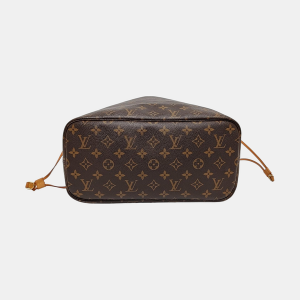NEVERFULL MM Monogram Coated Canvas Brown