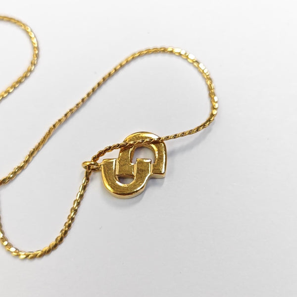 Petit CD Metal Gold Necklace