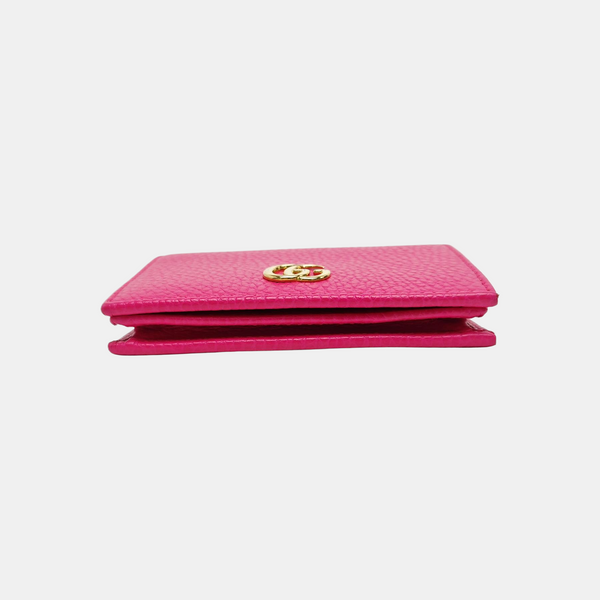GG Marmont Mini Calfskin Purple Wallet