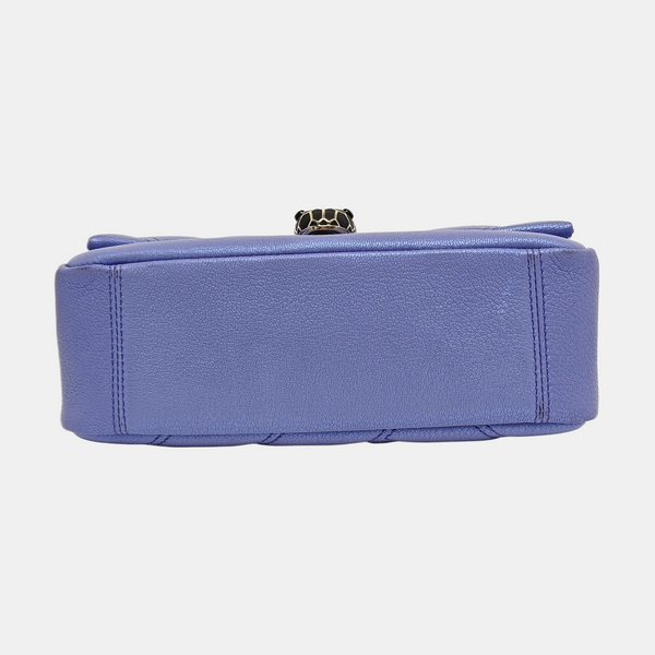 SERPENTI CABOCHON Small Quilted Lambskin Blue