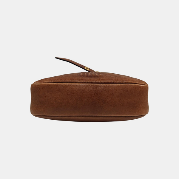 Lambskin Bucket Bag Brown