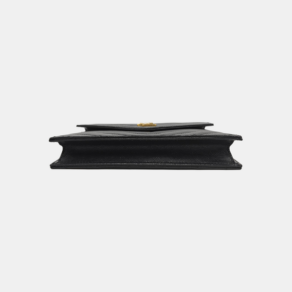 MONOGRAM WOC Chevron Calfskin Black