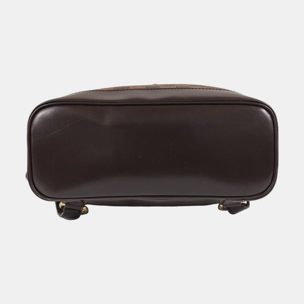 SOHO Damier Ebene Coated Canvas Brown