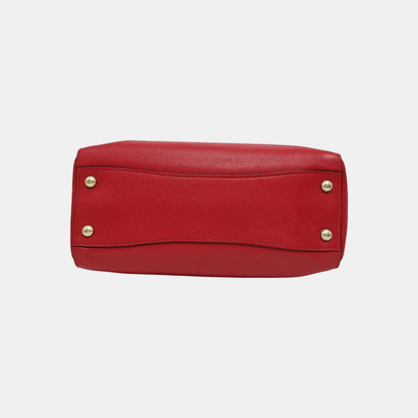 Calfskin Shoulder Bag Red