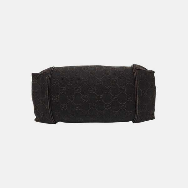 Monogram Canvas Shoulder Bag Brown